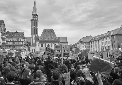 Silent-Demo- Nein zu Rassismus - Frankfurt - 2020