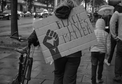 Silent-Demo- Nein zu Rassismus - Frankfurt - 2020
